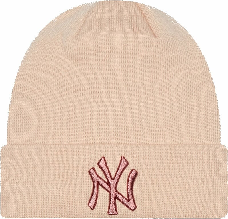 Bonnet d'hiver New York Yankees MLB Women's Metallic Logo Beanie Peach UNI Bonnet d'hiver
