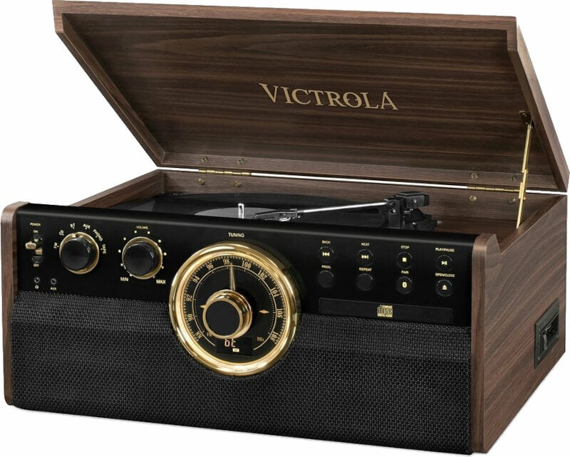 Tourne-disque rétro Victrola VTA 270B ESP Marron (Endommagé)