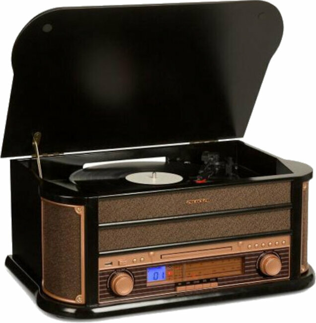 Retro gramofon Auna Belle Epoque 1908 Black Retro gramofon