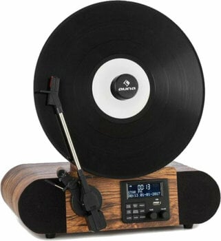 Retro gramofon Auna Verticalo SE DAB Wood Retro gramofon - 1