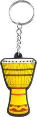 Music pendant Musician Designer African Drum Yellow Key Chain