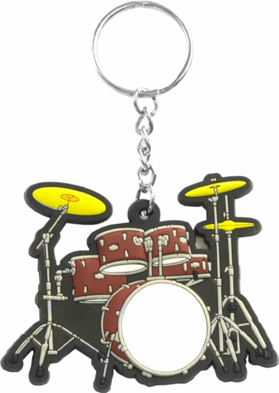 Nyckelring Musician Designer Nyckelring Drum Set Red