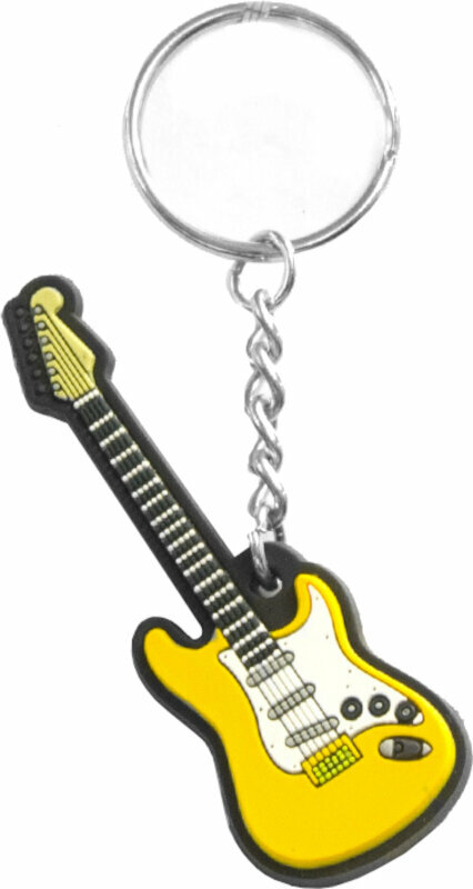 Sleutelhanger Musician Designer Sleutelhanger Electric Guitar Yellow