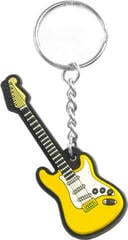 Music pendant Musician Designer Electric Guitar Yellow Key Chain