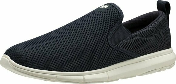 Mens Sailing Shoes Helly Hansen Men's Ahiga Slip-On Navy/Off White 45/11 - 1