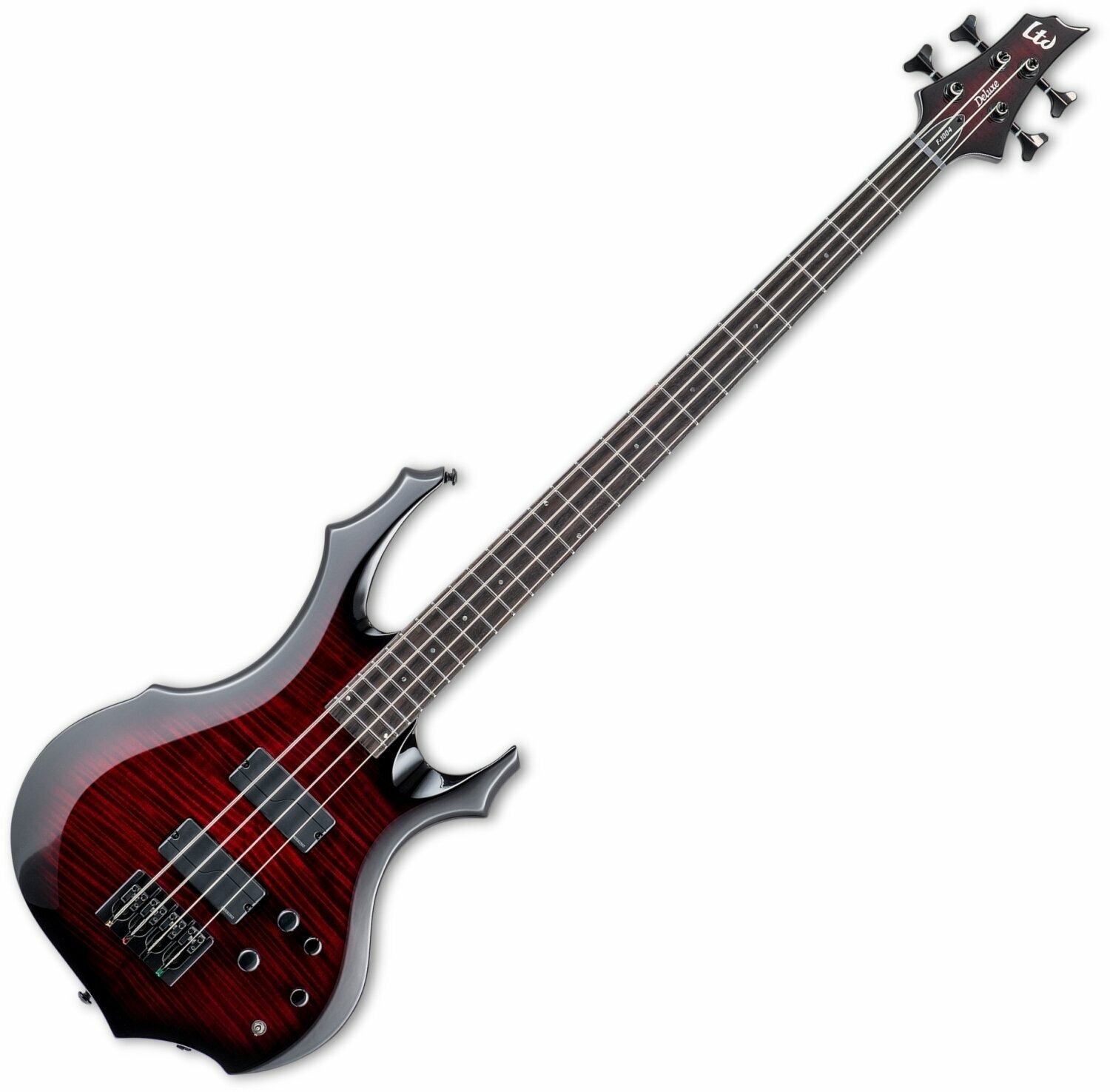 E-Bass ESP LTD F-1004 See-Thru Black Cherry Sunburst