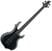 Basgitara elektryczna ESP LTD F4 Black Metal Satin