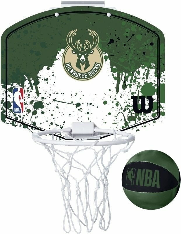 Basketball Wilson NBA Team Mini Hoop Milwaukee Bucks Basketball