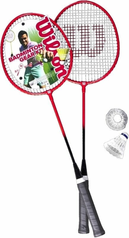 Комплект за бадминтон Wilson Badminton 2 Pieces Kit V2 Red/Black L3 Комплект за бадминтон