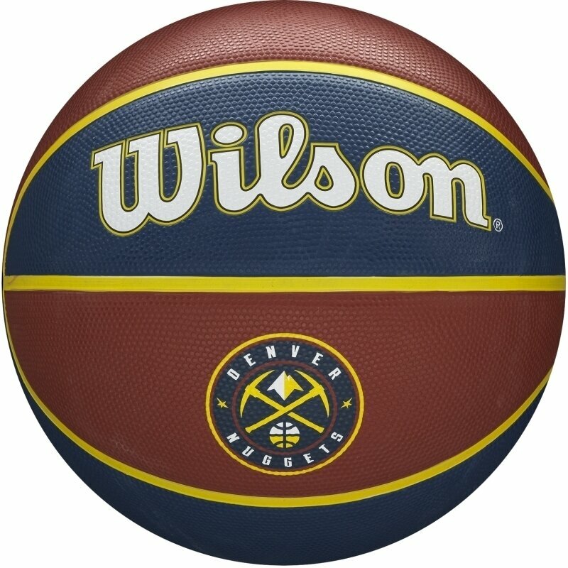 Wilson NBA Team Tribute Basketball Denver Nuggets 7 Bordeaux Blue unisex