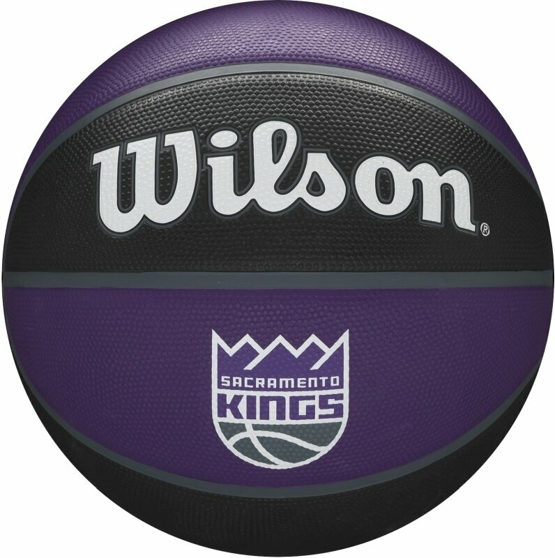 Wilson NBA Team Tribute Basketball Sacramento Kings 7 Violet Black unisex
