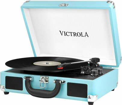Draagbare platenspeler Victrola VSC 550BT Turquoise - 1