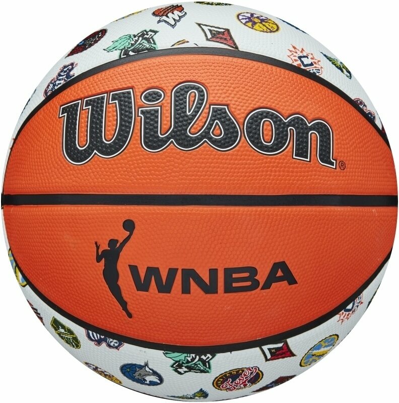 Wilson WNBA All Team Basketball 6 White Orange unisex