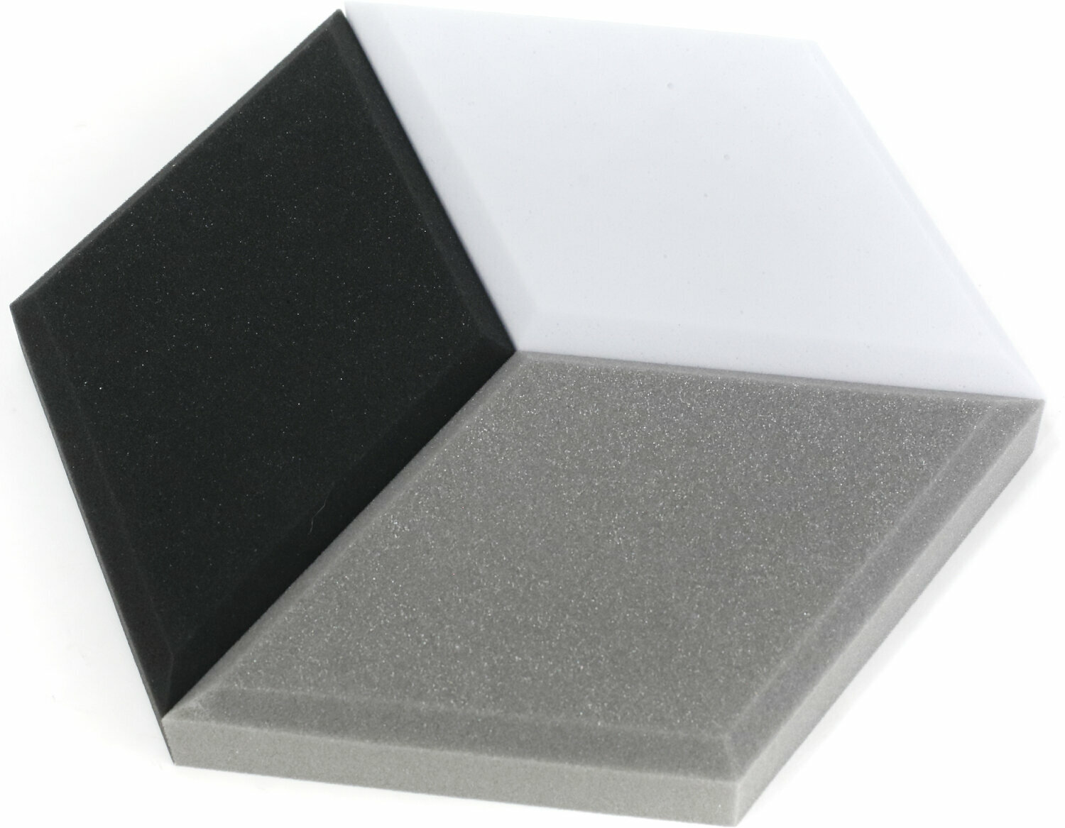 Absorbent Schaumstoffplatte Veles-X Acoustic Hexagon Anthracite