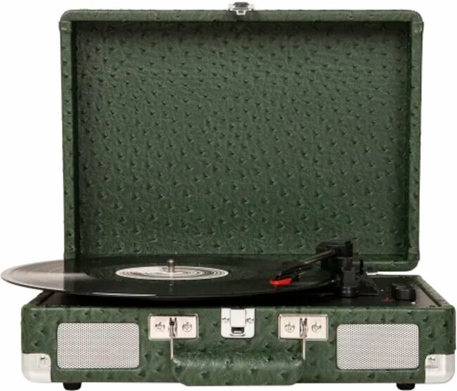 Tourne-disque portable Crosley Cruiser Plus Green Ostrich Tourne-disque portable