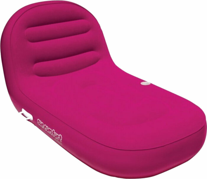 Opblaasbaar speelgoed voor in het water Airhead Inflatable Chaise Lounge 1 Person raspberry rose