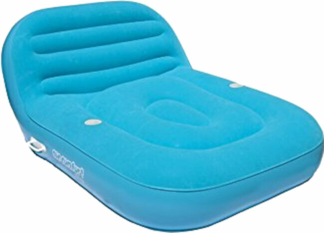 Opblaasbaar speelgoed voor in het water Airhead Inflatable Double Chaise Lounge 2 Persons saphire