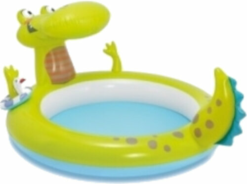 Opblaasbaar zwembad Marimex Inflatable pool with a crocodile-shaped fountain
