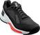 Chaussures de tennis pour hommes Wilson Rush Pro 4.0 Mens Tennis Shoe Black/White/Poppy Red 41 1/3 Chaussures de tennis pour hommes