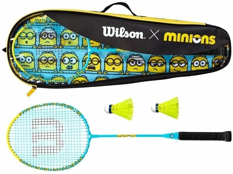 Conjunto de bádminton Wilson Minions 2.0 Badminton Set Blue/Black/Yellow L2 Conjunto de bádminton