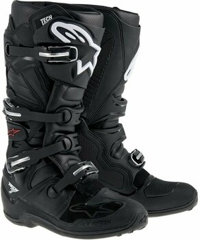 Motorradstiefel Alpinestars Tech 7 Boots Black 40,5 Motorradstiefel - 1