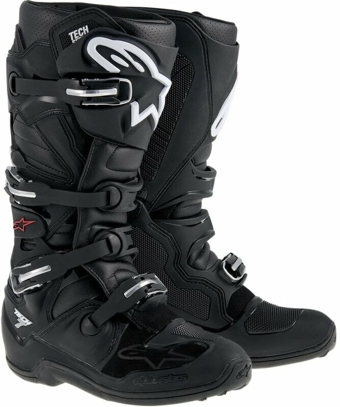 Motorcycle Boots Alpinestars Tech 7 Boots Black 42 Motorcycle Boots