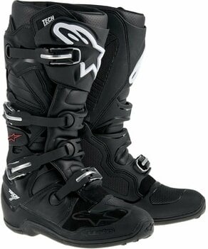 Motorradstiefel Alpinestars Tech 7 Boots Black 44,5 Motorradstiefel - 1