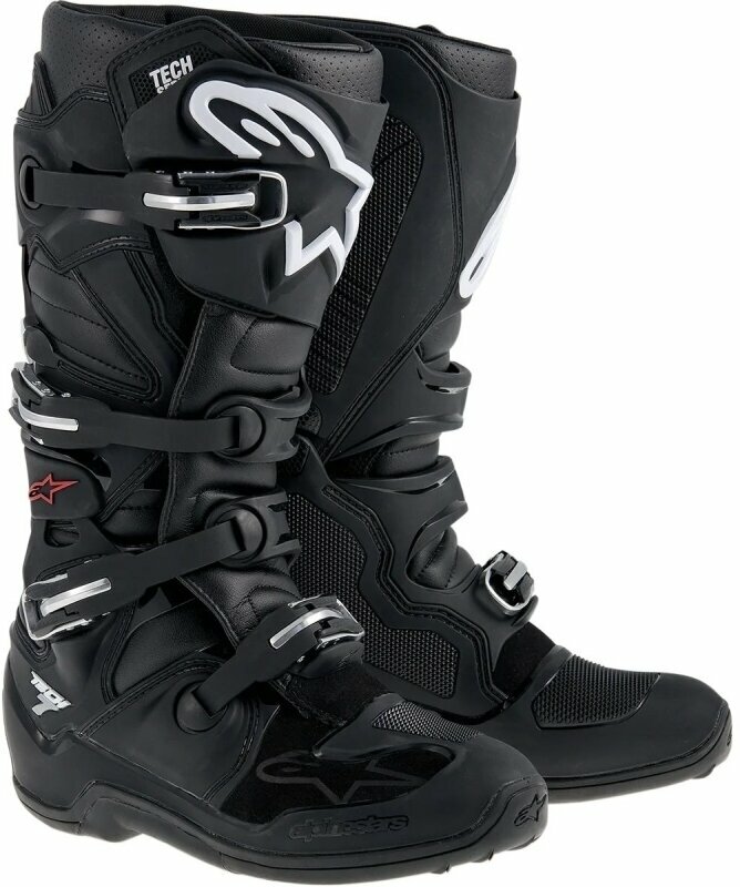 Motorcycle Boots Alpinestars Tech 7 Boots Black 45,5 Motorcycle Boots