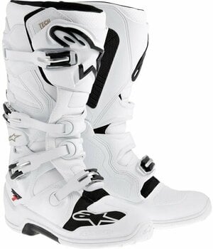 Motorcycle Boots Alpinestars Tech 7 Boots White 40,5 Motorcycle Boots - 1