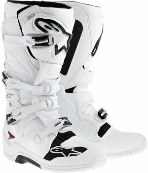 Motorcycle Boots Alpinestars Tech 7 Boots White 42 Motorcycle Boots - 1