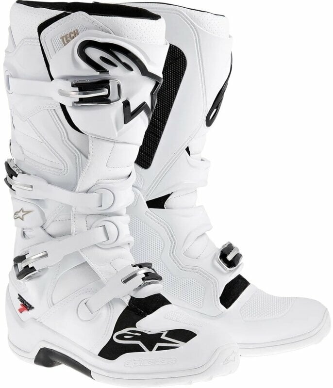 Motorcykel støvler Alpinestars Tech 7 Boots White 43 Motorcykel støvler