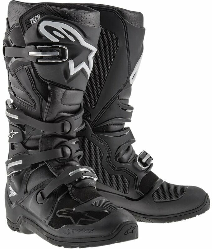 Motorcykelstövlar Alpinestars Tech 7 Enduro Boots Black 40,5 Motorcykelstövlar