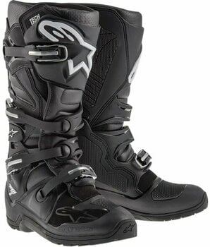 Moottoripyöräsaappaat Alpinestars Tech 7 Enduro Boots Black 40,5 Moottoripyöräsaappaat - 1