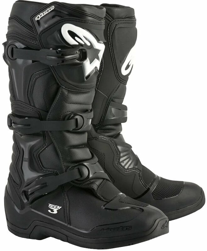 Motociklističke čizme Alpinestars Tech 3 Boots Black 40,5 Motociklističke čizme