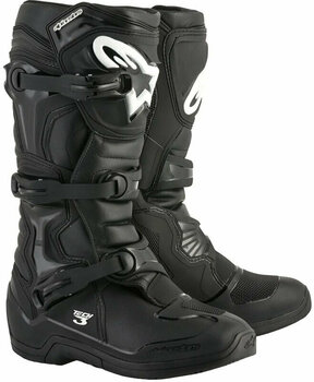 Motociklističke čizme Alpinestars Tech 3 Boots Black 40,5 Motociklističke čizme - 1