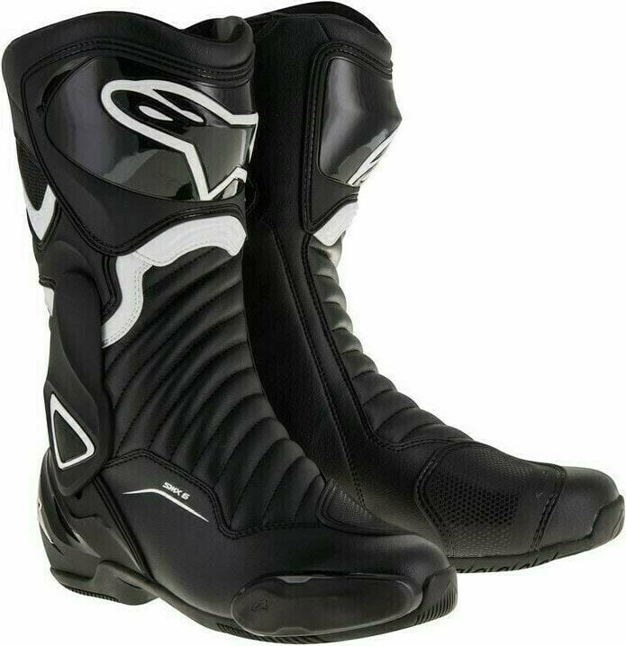 Motociklističke čizme Alpinestars SMX-6 V2 Boots Black/White 44 Motociklističke čizme