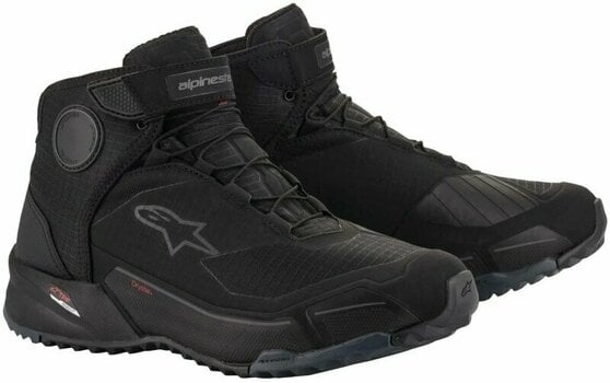 Motorcykel støvler Alpinestars CR-X Drystar Riding Shoes Black/Black 41 Motorcykel støvler - 1