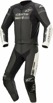 Tuta da moto divisible Alpinestars GP Force Chaser Leather Suit 2 Pc Black/White 50 Tuta da moto divisible - 1