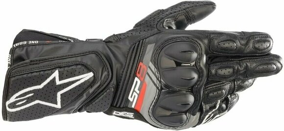 Guantes de moto Alpinestars SP-8 V3 Leather Gloves Black L Guantes de moto - 1