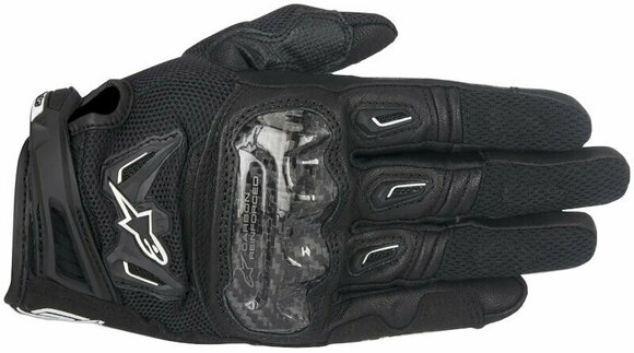 Moottoripyöräilijän käsineet Alpinestars SMX-2 Air Carbon V2 Gloves Black S Moottoripyöräilijän käsineet - 1