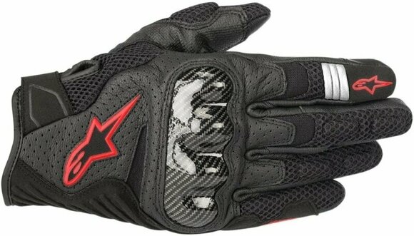 Motorradhandschuhe Alpinestars SMX-1 Air V2 Gloves Black/Red Fluorescent L Motorradhandschuhe - 1