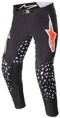 Motocross pantaloni Alpinestars Supertech North Pants Black/Neon Red 38 Motocross pantaloni
