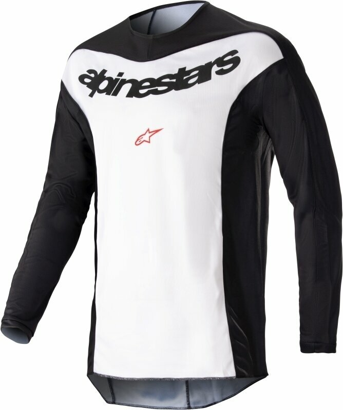 Koszulka motocross Alpinestars Fluid Lurv Jersey Black/White M Koszulka motocross