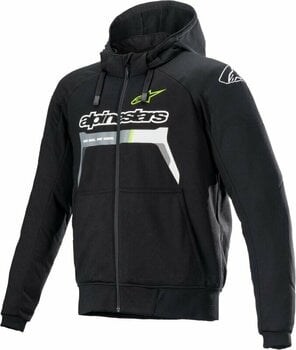 Giacca in tessuto Alpinestars Chrome Ignition Hoodie Black/Yellow Fluorescent L Giacca in tessuto - 1