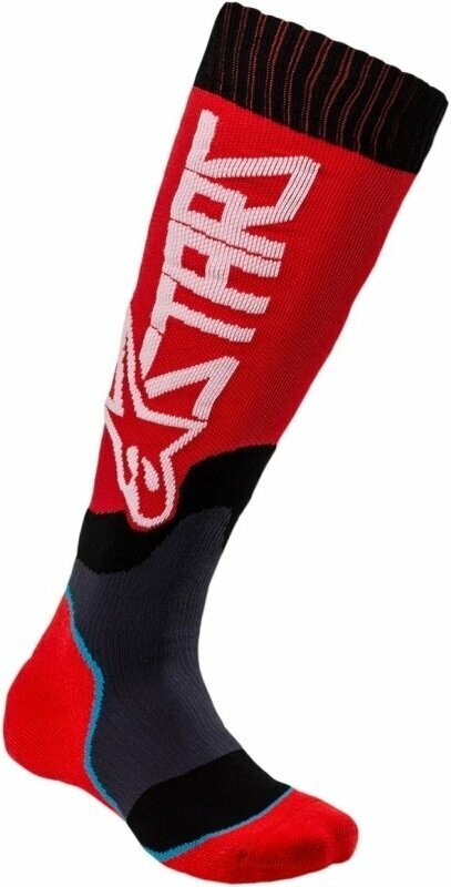 Socken Alpinestars Socken MX Plus-2 Socks Red/White L