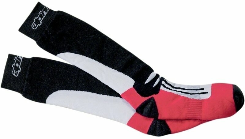 Meias Alpinestars Meias Racing Road Socks Black/Red/White L/2XL