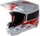 Bukósisak Alpinestars S-M5 Bond Helmet White/Red Glossy S Bukósisak