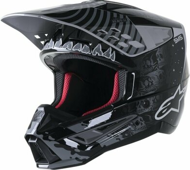 Kaciga Alpinestars S-M5 Solar Flare Helmet Black/Gray/Gold Glossy L Kaciga - 1