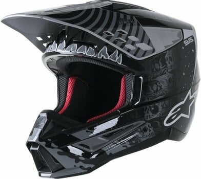 Prilba Alpinestars S-M5 Solar Flare Helmet Black/Gray/Gold Glossy M Prilba - 1