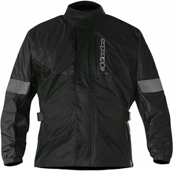 Casaco de chuva para motociclismo Alpinestars Hurricane Rain Jacket Black 2XL - 1